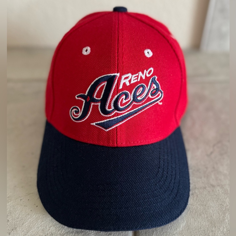 Reno Aces Red Adult Size Ball Cap Minor MILB Baseball Hat Embroidered Adjustable